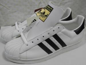 1998 year made super Star JP27.0cm white black adidas superstar vintage 1990 period 1990s SS old clothes natural leather production end 