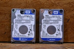 ◎WESTERN DIGITAL(ウエスタンデジタル) WD5000LPVXー08V0T 500GB 2.5型 2枚セット 中古◎HDD7