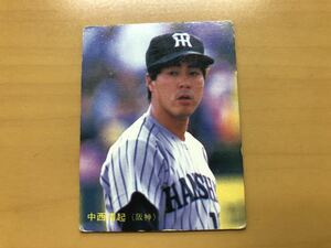 カルビープロ野球カード 1986年 中西清起(阪神タイガース) No.160