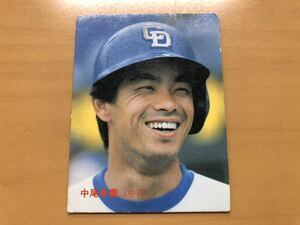 カルビープロ野球カード 1986年 中尾孝義(中日ドラゴンズ) No.82