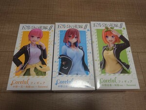 五等分の花嫁 ∬ Coreful フィギュア 中野一花 中野三玖 中野四葉 制服ver. Renewal 再販 フィギュア セット