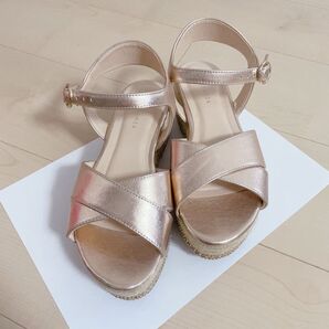 エスペランサ サンダル ピンクゴールド