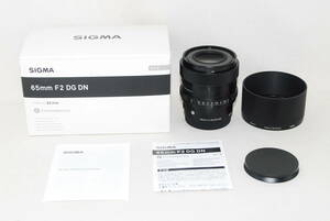 ★新品級★SIGMA シグマ 65mm F2 DG DN Contemporary SONY ソニーEマウント 元箱付き♪