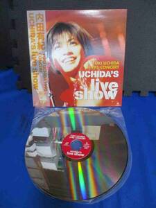 ◆内田有紀 レーザーディスク◆LD 帯付き UCHIDA'S live show KILM43 59分 アーティスト 女優 歌手♪S-240916