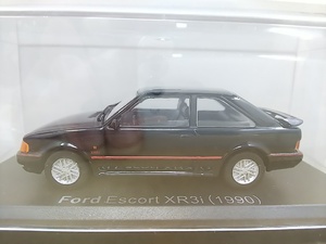 ■ アシェット 1/43 Ford Escort XR3i (1990) ブラック フォードエスコート モデルミニカー