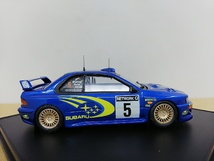 ■ Trofeu 1/43 SUBARU IMPREZA WRC 99 Burns/ Reid 1st RAC 99 ブルー スバルインプレッサ ラリーモデルミニカー_画像4
