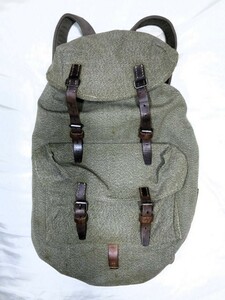 50s スイス軍 ミリタリー バックパック リュック SWISS MILITALY ARMY ヴィンテージ　ゴマ塩 BACK PACK VINTAGE 1950