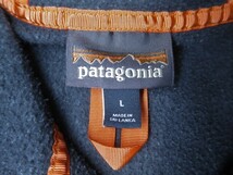 patagonia パタゴニア ヘンプ フーディ スウェットシャツ サイズ L プルオーバー パーカー フリース スナップT 53305 _画像4