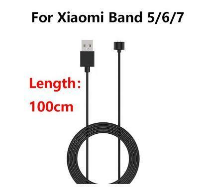 【２本セット】Xiaomi Smart Band 7 6 5 Cable スマートウォッチ 充電器 充電 1m USB ケーブル Mi Band 5 / Band 6 / Band 7 /対応