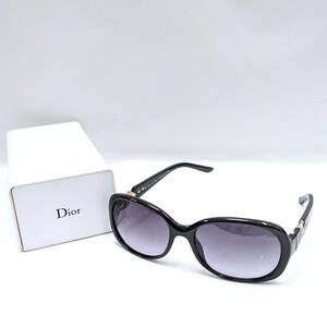 【8608】Christian Dior ディオール D28JJ 56□17 125 サングラス メガネ 眼鏡 アイウェア レディース ブラック系