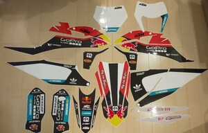 KTM EXC-F EXC XC-W SX 125 150 250 350 Red Bull decal set Gopro 2020-2023