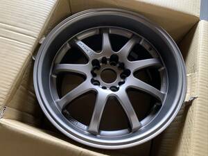 ★tk096-3-8 倉庫整理品（未使用）ワークWORK エモーション XD9 17x9.5J PCD114.3 5H ＋17 マットチタンMHG 希少２本セット