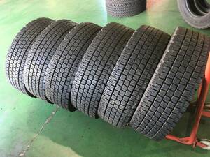 x716-3-8 ☆265/70R19.5 中古6本セット！ ダンロップ SP081（スタッドレス） 2019年製 k270