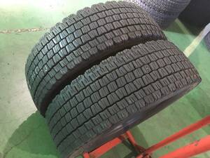 x719-3-8 ☆265/70R19.5 中古15‐17㎜ 2本！ SP081 ダンロップ 2019/2021年製 スタッドレス♪ k90