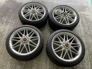 tk099-3-9 アルテッツァetc！★中古18ｘ８J/9J（+35/+45）＆ 225/40&255/35 2019年ミシュラン パイロットSUPER SPORTS 4本