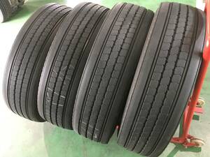 m421-1-4 ☆295/80R22.5 BS R225 中古4本セット！ ブリヂストン for Bus 2017年製！ 　K340