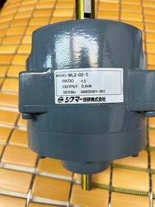 シグマー　平行軸両軸形０．２Ｋｗ脚取付形減速機　減速比１／５