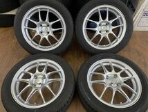 §美品!エンケイ パフォーマンスライン PF01 16X6.5J+42 100-4H TOYO 205/50R16(205/50-16)夏 アクア/ヤリス/MAZDA2/デミオ/ノート 等_画像1