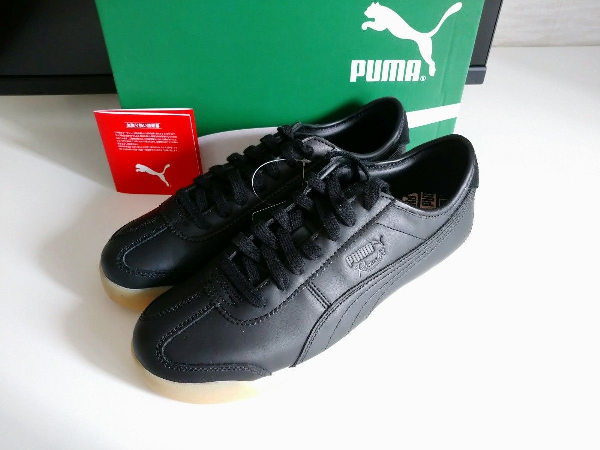 27 5cm 黒 392432 PUMA Roma Leather プーマ ローマ レーザー