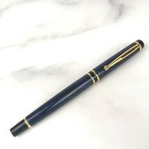 【廃盤品】PILOT 万年筆 グランセ ブルーマーブル ペン先 14K B_画像2