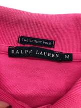 □RALPH LAUREN 半袖ポロシャツ M ピンク ラルフローレン レディース THE SKINNY POLO ロゴ刺 複数落札同梱OK B230925-306●_画像3