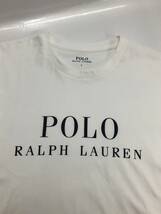 □美品□POLO RALPH LAUREN 半袖Tシャツ L 白 ポロラルフローレン メンズ Short Sleeve Crew Neck ヘインズ 複数落札同梱OK B230927-306●_画像5