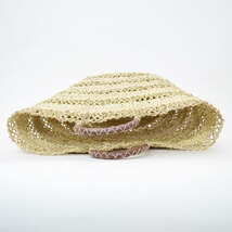 モロッコ製 透かし編み マルシェかごバッグ 椰子 かごバッグ_画像5