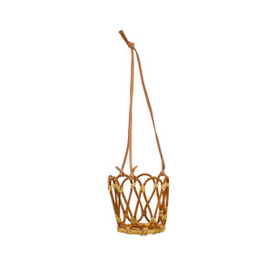  rattan hanging lowering basket ... braided hanging planter S