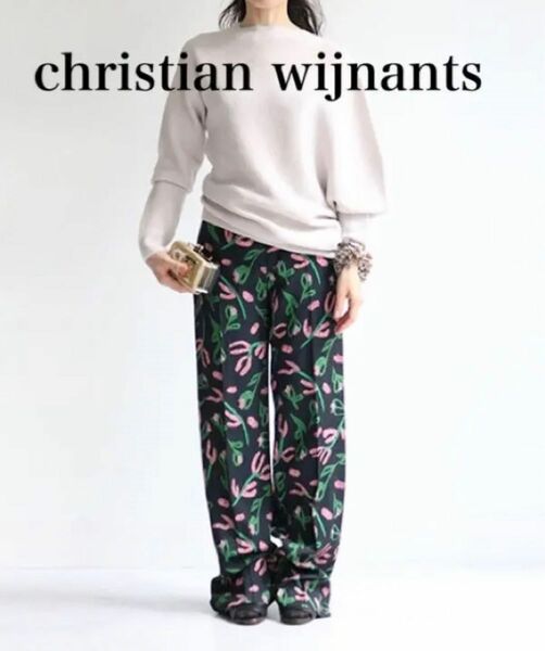 【美品】Christian Wijnants 2019aw メリノウールニット　クリスチャンワイナンツ　変形ニット　アシンメトリー