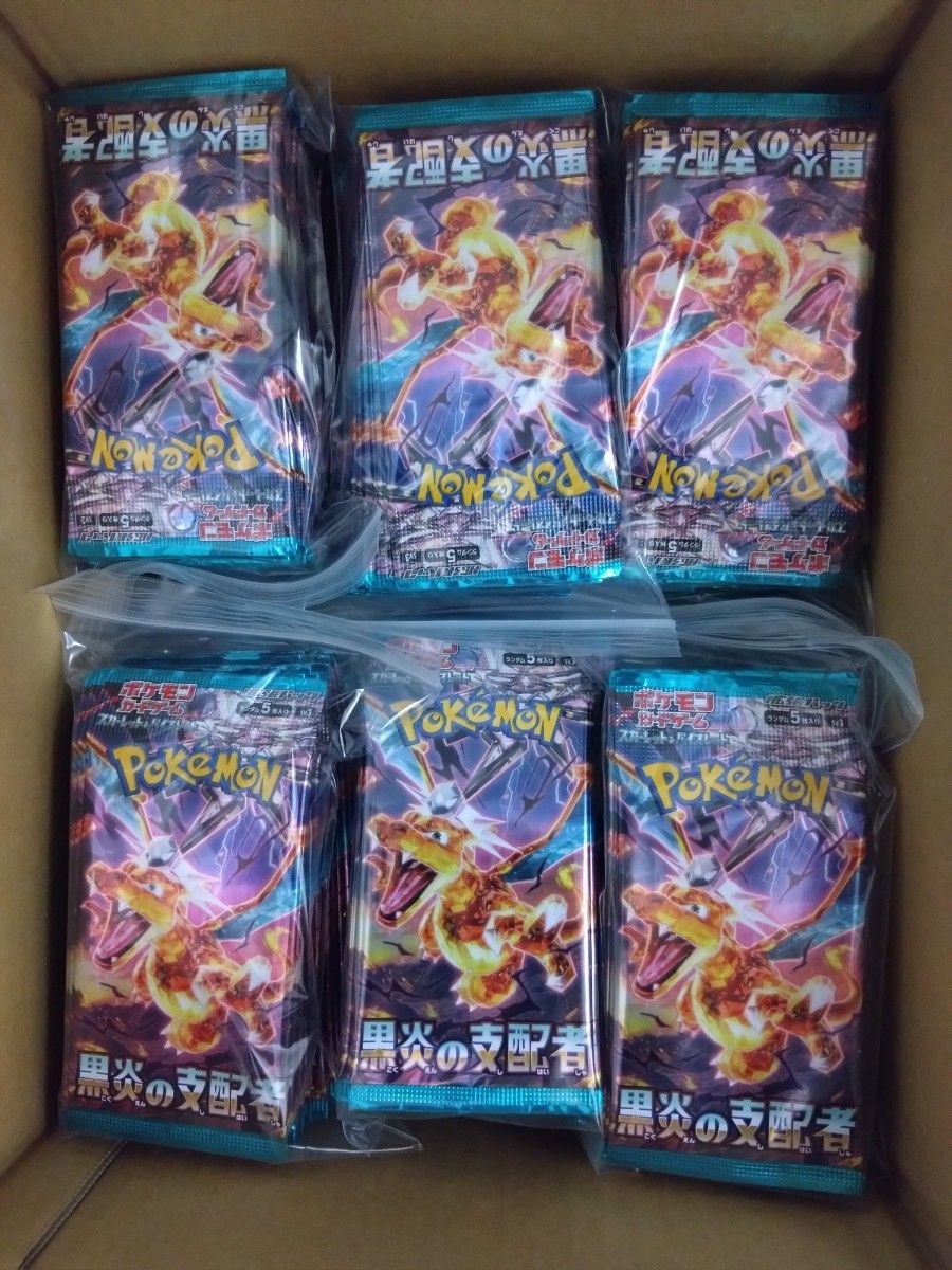 ポケモンカード 黒炎の支配者 サーチ済み新品未開封バラ２０パック＋