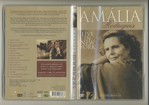 DVD CD★アマリア・ロドリゲス Live in New York ニューヨーク ライヴ Amalia Rodrigues ファド ポルトガル 民謡 ライブ コンサート