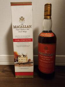 未開封　The MACALLAN ザ・マッカラン カスクストレングス レッドラベル ウイスキー 750ml 58.2% 箱付