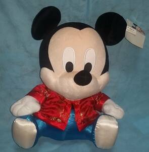 ぬいぐるみ：BABY ミッキーマウス ディズニー 座高約40cm チャイナ服 IE38/オクパナ