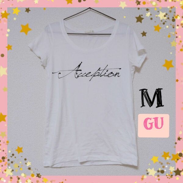 ④M　GU　Tシャツ　トップス