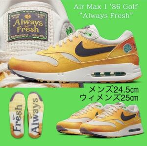 [Бесплатная доставка] [Новая] Nike Air Max 1 '86 Гольф всегда свежий Nike Air Max 1 '86 Golf Allway Fresh