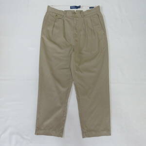 ポロ ラルフローレン　チノパン　パンツ　ベージュ　ポロチノ　POLO CHINO　TALON ジッパー　THE WHITMAN CHINO　Ralph Lauren　32