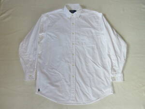 ポロ ラルフローレン　THE BIG FIT　オックスフォードシャツ　ホワイト　ビッグ　ロングスリーブ　SHIRT　POLO RALPH LAUREN　M