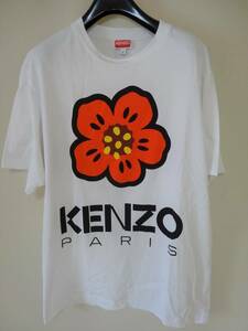 KENZO Kenzo T-shirt BOKE FLOWER white ground S size (B26)