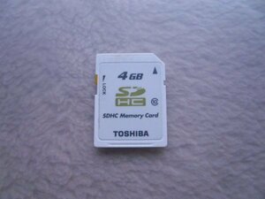 TOSHIBA　SDHCカード　4GB　SLC