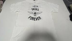 STUSSY 半袖Tシャツ 2000年代 デッドストック SKULL FOREVER サイズL 送料210円　スカルフォーエバー　08〜04
