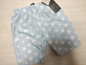 * unused! swimsuit 130cm* star pattern light light blue * shorts for boy * postage 230 jpy 