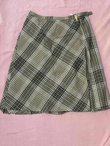 *C rank *[ used ]PATRICKCOX_15 number _A line skirt (16587) Patrick Cox / stylish company office work clothes / lovely OL uniform 