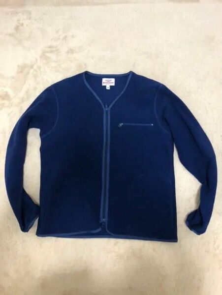 バテンウェア×BEAMS　フリースカーディガン　Sサイズ　blue