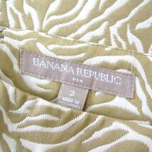 美品/バナナリパブリック BANANA REPUBLIC タイトスカート 表記 2号 9号 M 相当 ベージュ レディース 春 秋 膝丈 ストレッチ ジャガード風_画像5