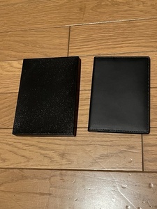 未使用品 ソメス SOMES SADDLE 手帳カバー 黒 ブラック 本革 レザー 牛革 日本製 MADE IN JAPAN 文具 文房具 箱付き ソメスサドル