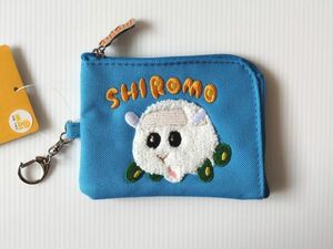 超特売!! 台湾限定★即決♪ 正規品!! PUI PUI モルカー シロモの刺繍付き 小銭入れ・小物ケース♪ キーチェーン付き♪