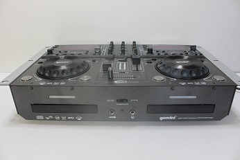 GEMINI MP3 / CD DJ ワークステーション デュアルCDJ PLAYER+MIXER CDM