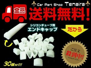 LEDテープライトに シリコンチューブ 用 エンドキャップ 30個セット テープライト 用 切断後 メクラキャップ 30個 送料無料/7