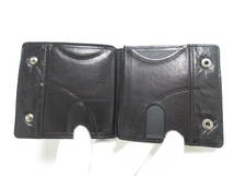 11804◆【SALE】BURBERRY BLACK LABEL バーバリーブラックレーベル カードケース＆札入れ 黒 レザー 中古 USED_画像6