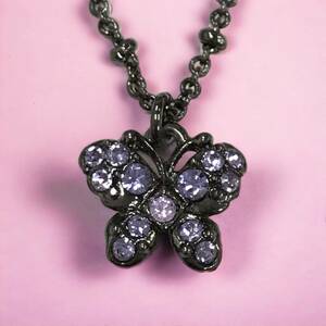 23K425 1 ANNA SUI Anna Sui necklace butterfly butterfly used 